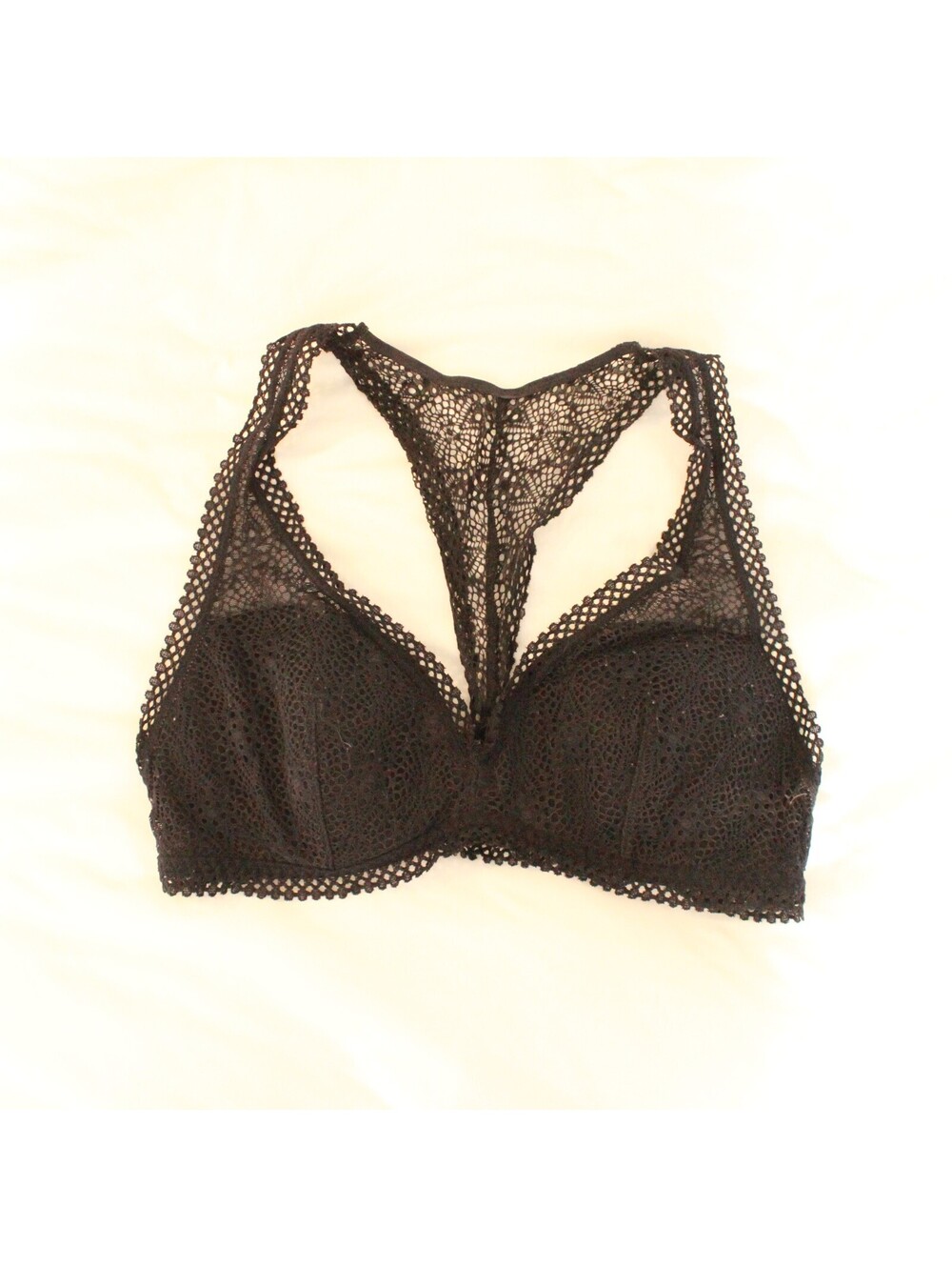 Victoria’s Secret Black Sexy Lace Racerback Bralette S